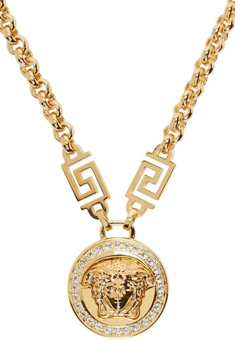 gold versace pendant|versace jewelry real gold.